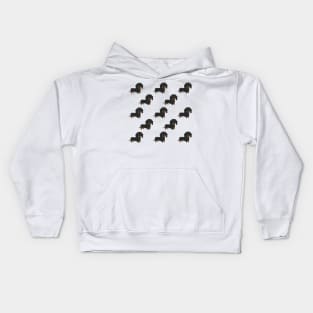 Dachshund pattern Kids Hoodie